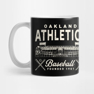 Oakland A's Stadium by Buck Tee Mug